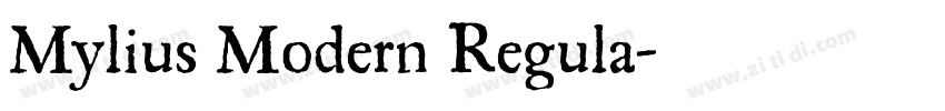 Mylius Modern Regula字体转换